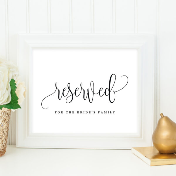 Reserved Sign Lovely Calligraphy #LCC - Image 2