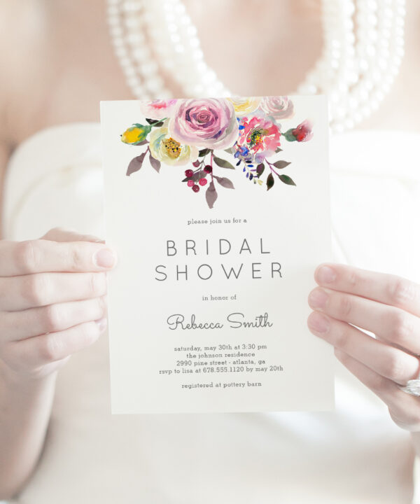 Simply Pretty Bridal Shower Invitation #SPC