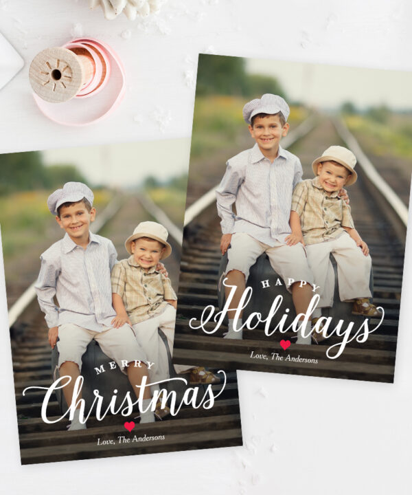 Simply Timeless Holiday Card Template