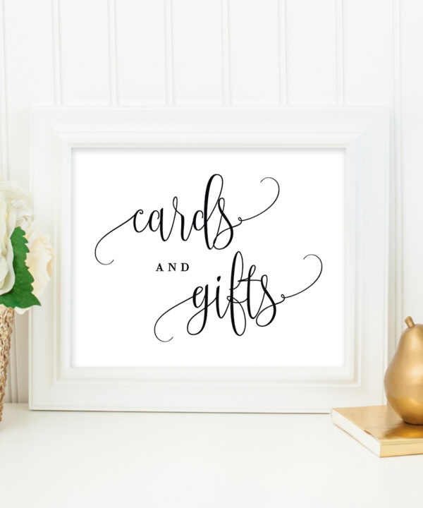 Cards and Gifts Sign Lovely Calligraphy #LCC