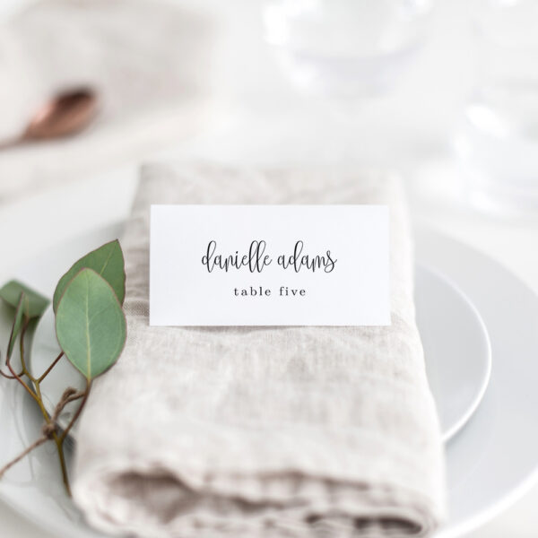 Lovely Calligraphy Place Cards #LCC