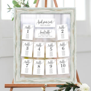Seating Chart Card Templates