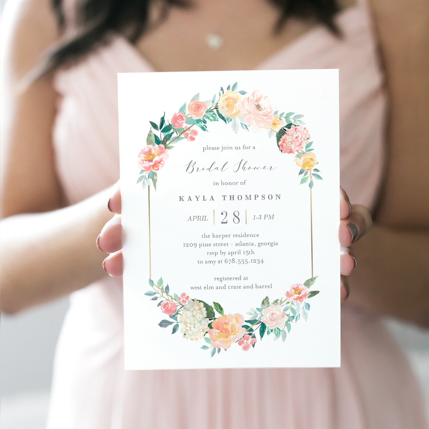 Wedding Shower Invite Example