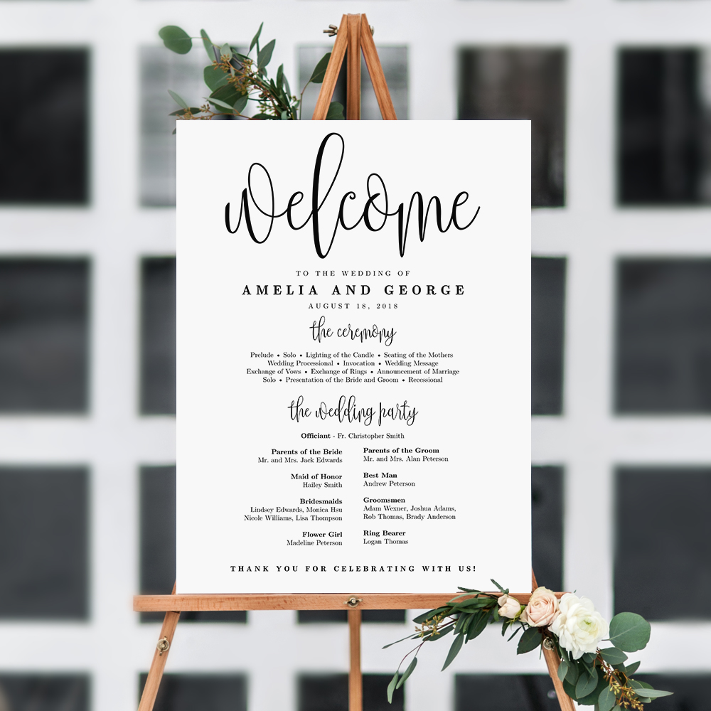 Welcome Wedding Canvas Sign - 18X24 - Bridesmaid Gifts Boutique