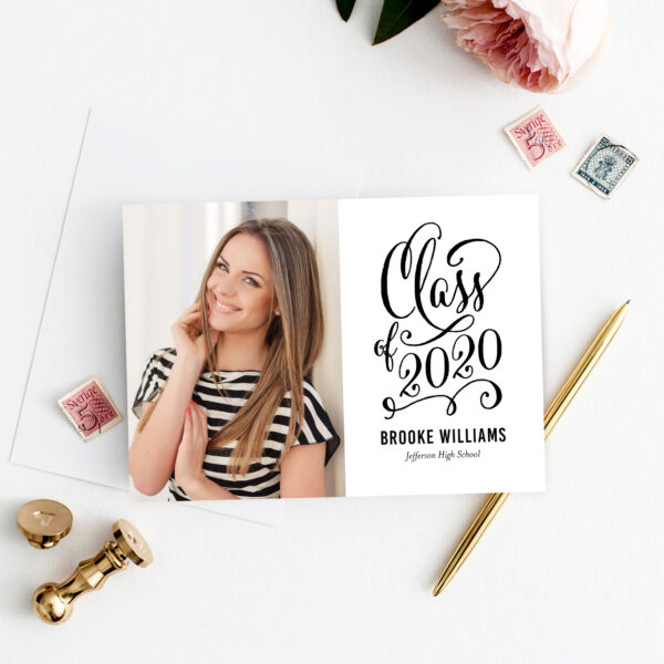 Stellar Year Graduation Invitation Template Editable Color