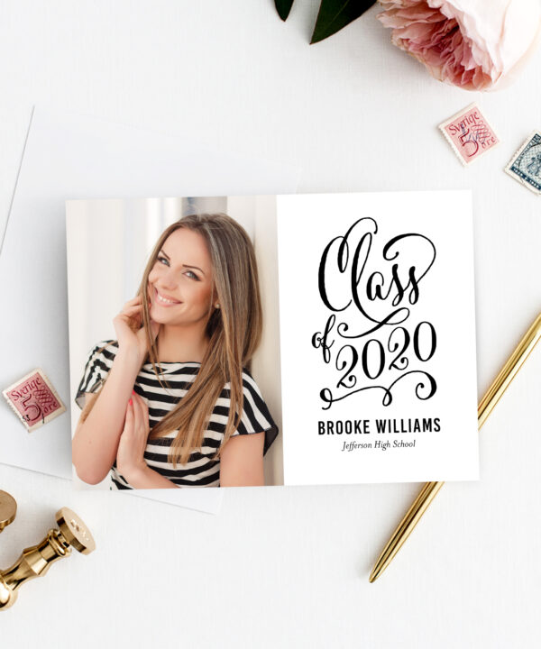 Stellar Year Graduation Invitation Template Editable Color