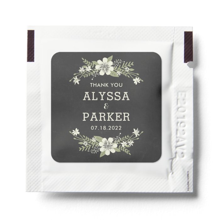 Chalkboard Bloom Hand Sanitizer Packets