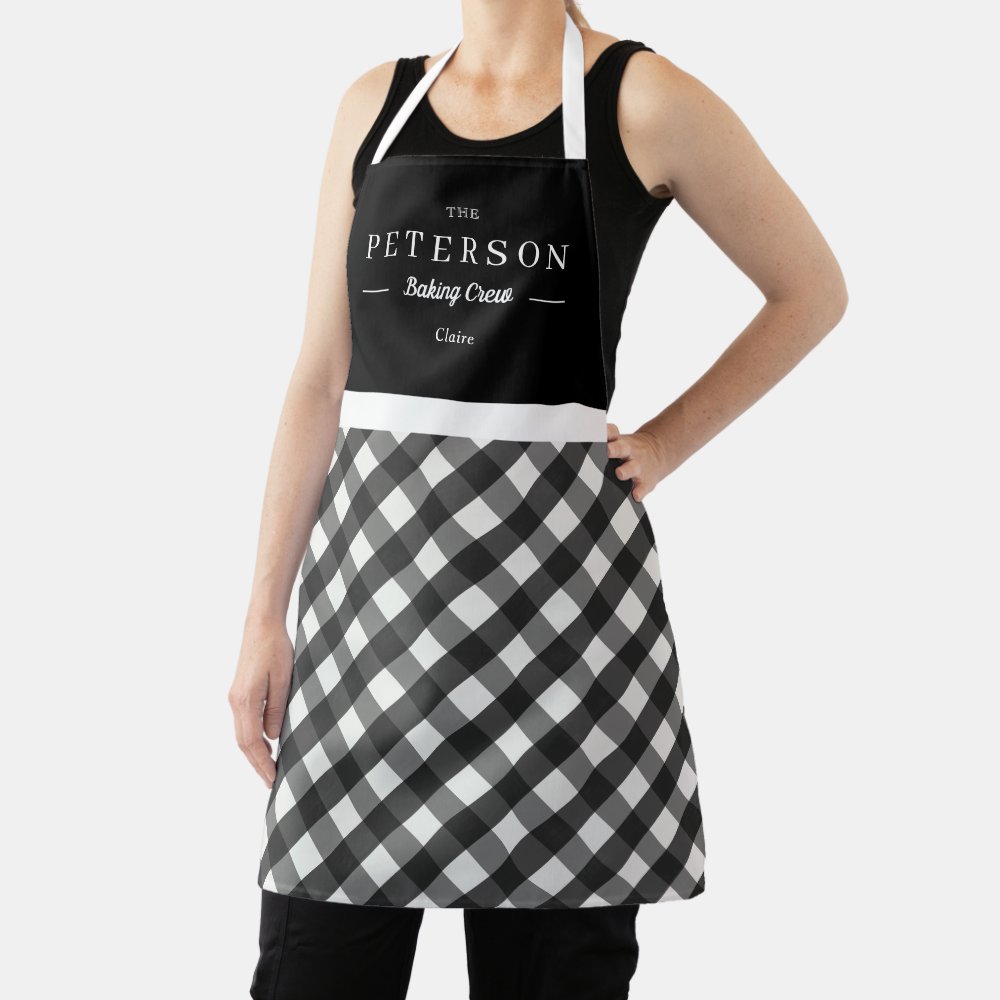 Classic Plaid Personalized Apron