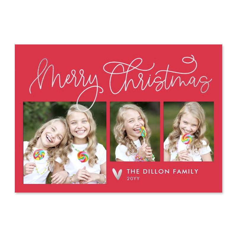 Fun Greeting Christmas Photo Card - Berry Berry Sweet