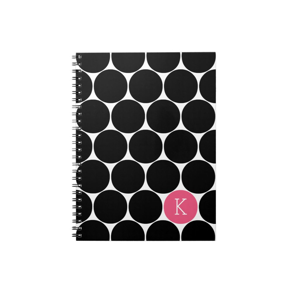 Monogram Circle Personalized Notebook or Planner