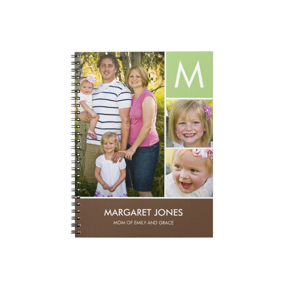 Stylish Initial Personalized Notebook or Planner