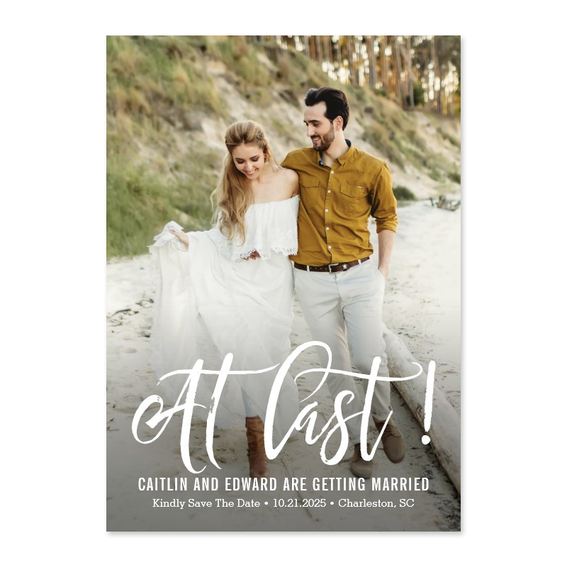 At Last Save The Date Card