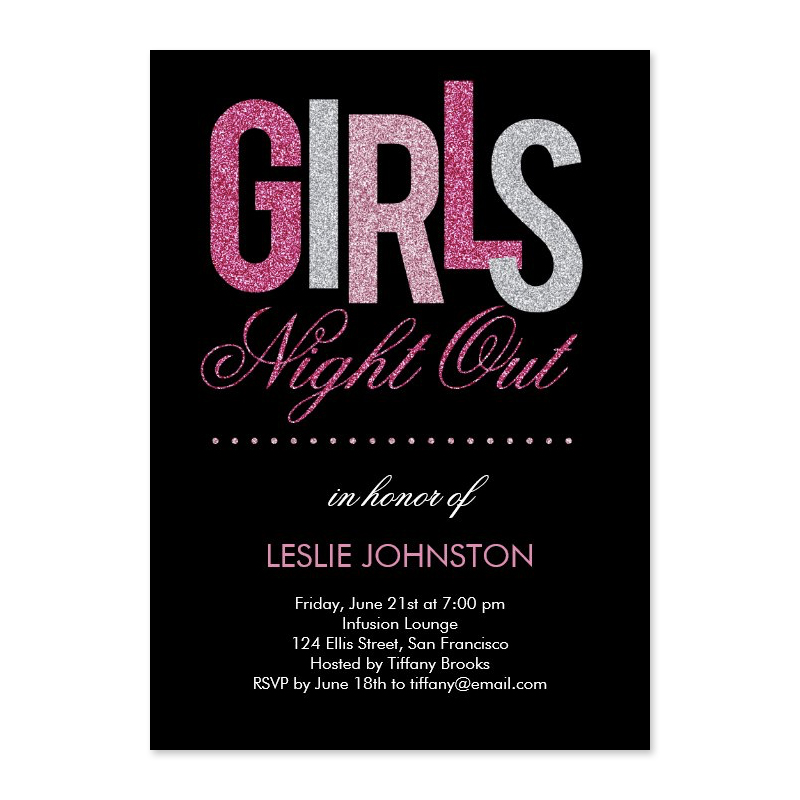 Girls Night Out Bachelorette Party Vector Banner Stock Illustration -  Download Image Now - Ladies' Night, Invitation, Bachelorette - iStock