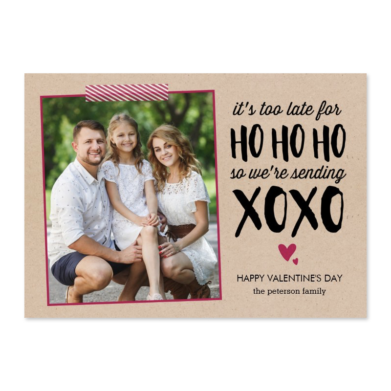 Not Too Late For Valentine's Day Card
