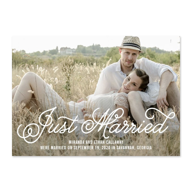 Simply Sweet Wedding Announcement