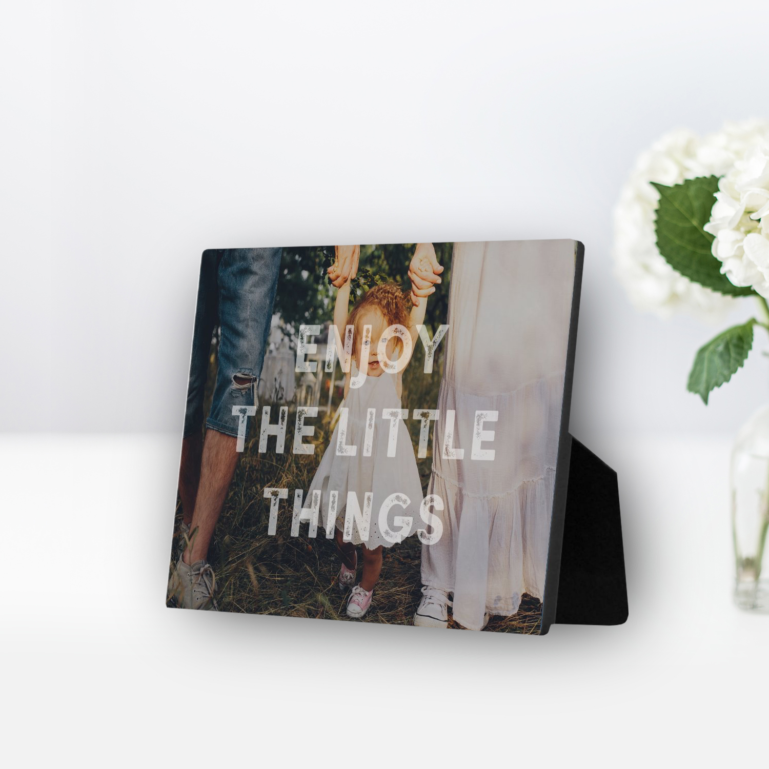 Enjoy The Little Things Personalized Desktop Plaque