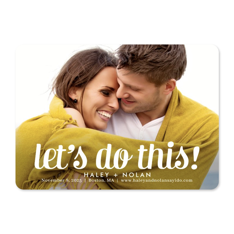 Fearless Love Save The Date Card