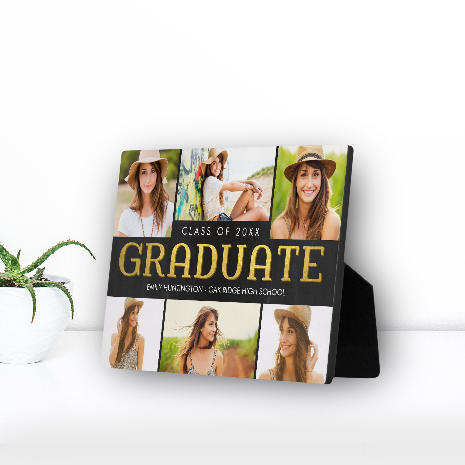 Shining Future Graduation Desktop Plaque