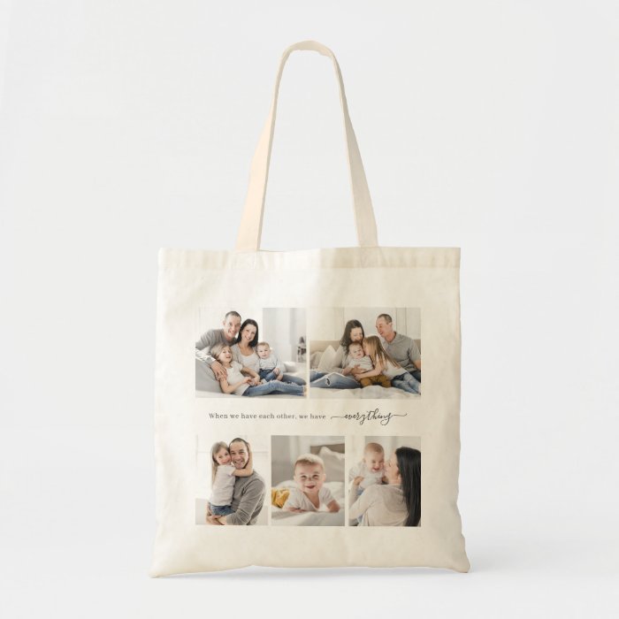 Your Quote Collage Personalized Tote Bag