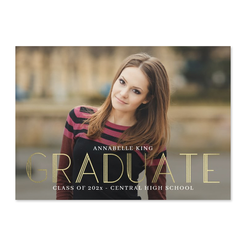 Brilliant Mind Graduation Announcement Invitation