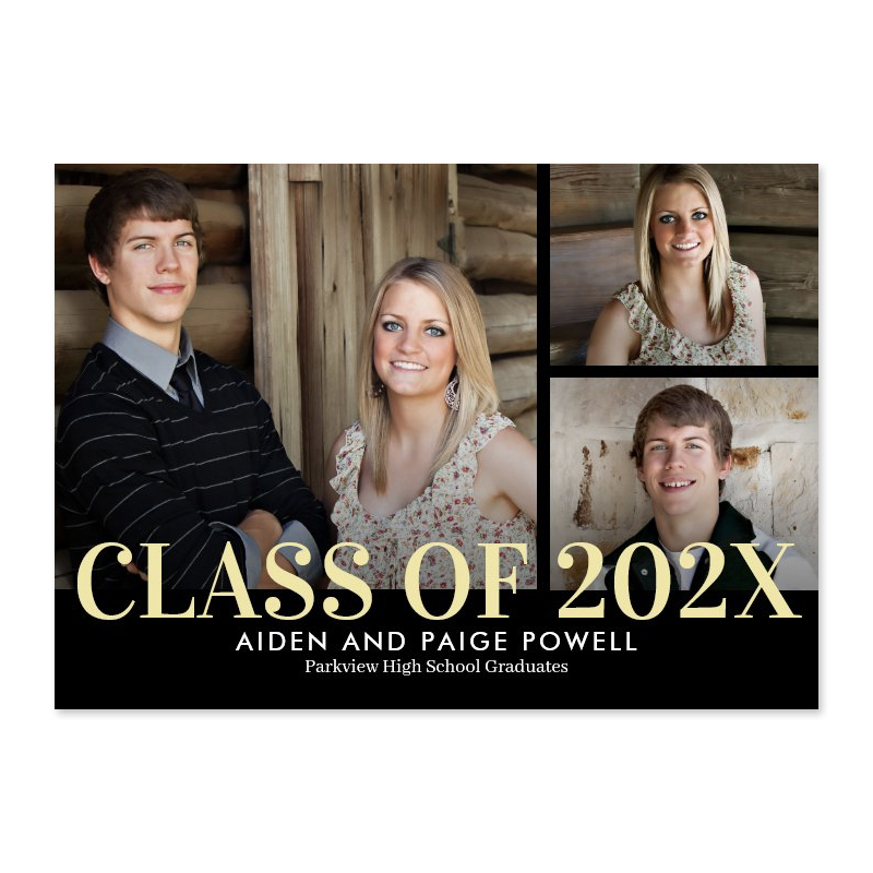 Finest Year Graduation Announcement Invitation
