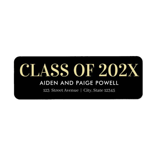 Finest Year Graduation Return Address Labels