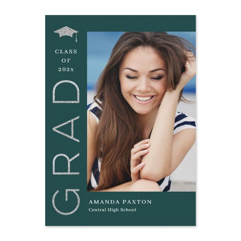Joyful Grad Graduation Announcement Invitation