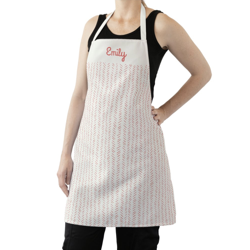 Rustic Modern Editable Color Personalized Apron