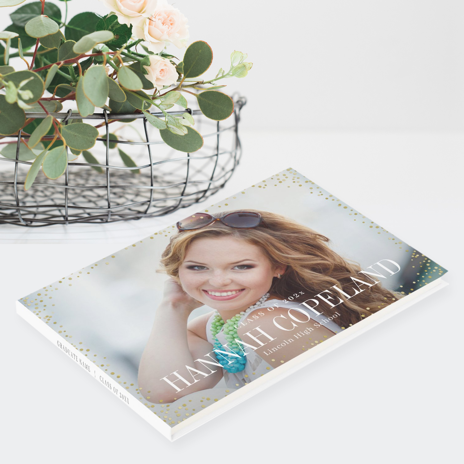 Sparkle Delight Graduation Party Custom Guest Book