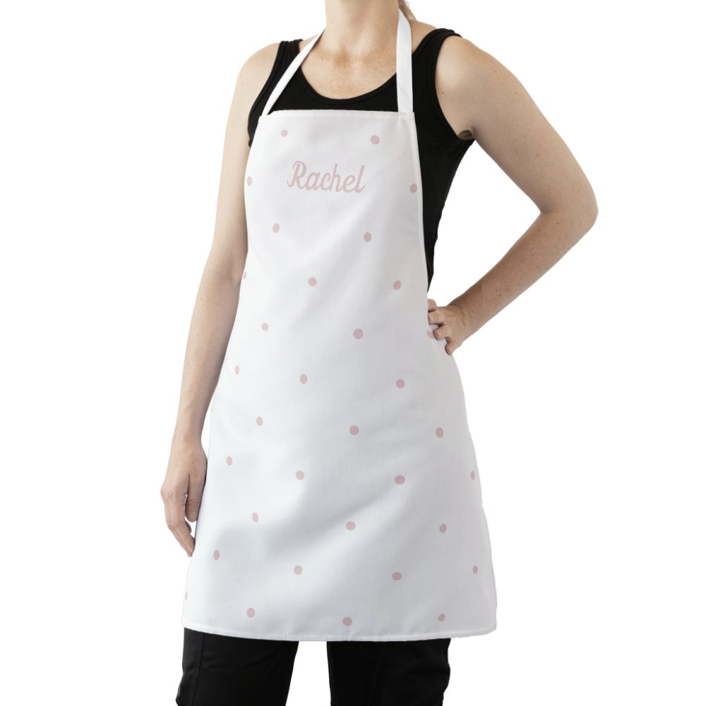 Sweet Dots Editable Color Personalized Apron
