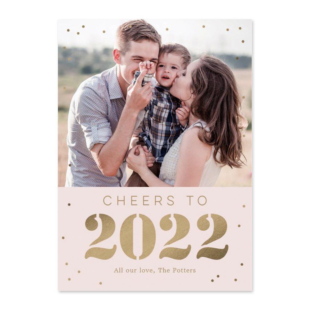 Bold Year New Year Photo Card