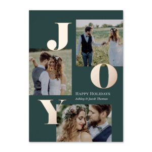 Spread Joy Editable Color Holiday Photo Cards