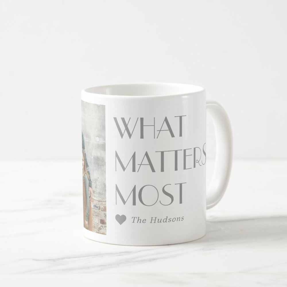 Custom Captions Editable Color Photo Mug