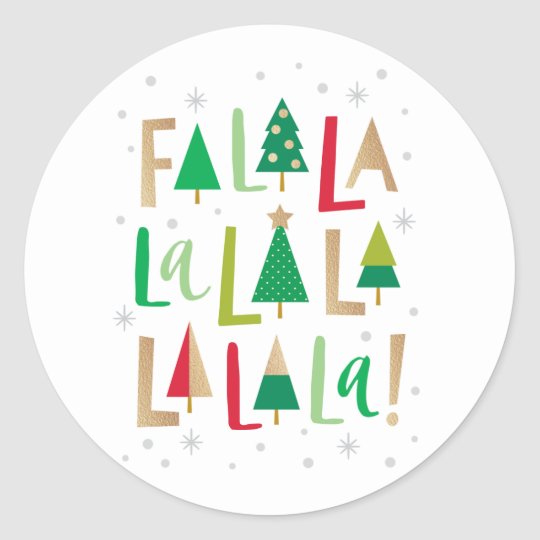 Cheerful Trees Personalized Stickers or Tags