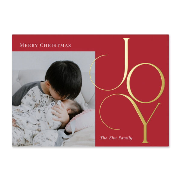 Divine Joy Editable Color Holiday Photo Cards