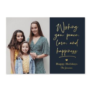 Loving Letter Editable Color Holiday Photo Cards