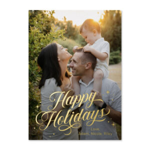 Magical Time Happy Holidays Photo Cards