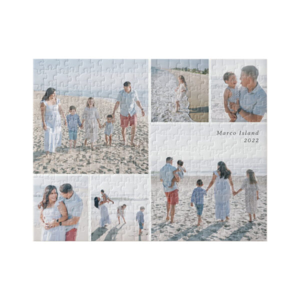 6-Photo Gallery Editable Color Personalized Puzzle