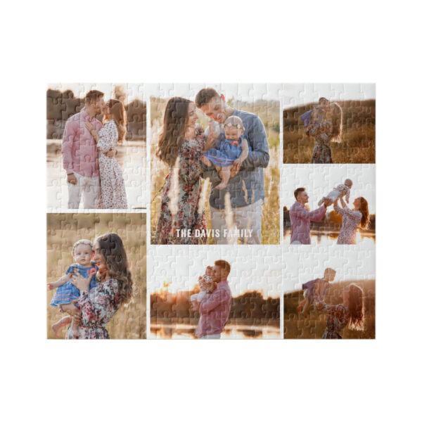 7-Photo Gallery Editable Color Personalized Puzzle