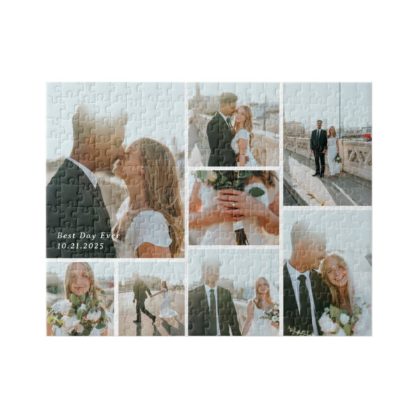 8-Photo Gallery Editable Color Personalized Puzzle