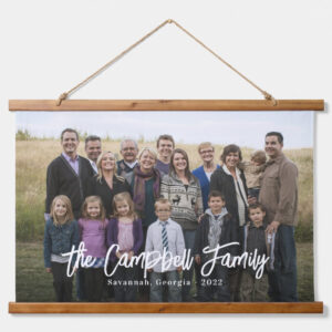 Family Photo Wall Tapestry Personalized Photo Gift