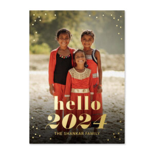 Hello 2024 FOIL New Year Card