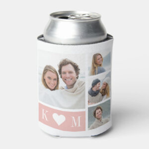 Sweetheart Initials Personalized Can Cooler