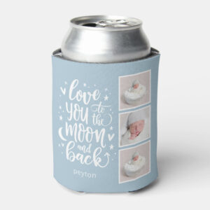 To The Moon And Back Personalized Can Cooler
