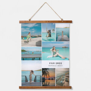 Travel Memories Photo Wall Tapestry Personalized Gift