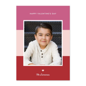 Color Blocks Valentine's Day Photo Card