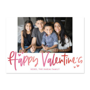 Ombre Greeting Valentine's Day Photo Card