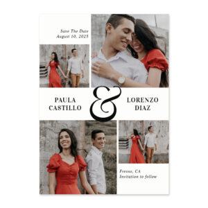 Cool Ampersand Editable Color Save The Date Cards