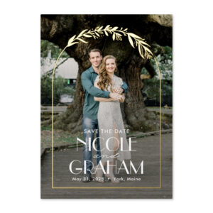 Dreamy Frame Foil Save The Date Cards