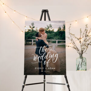 Eternal Bliss Photo Wedding Welcome Sign